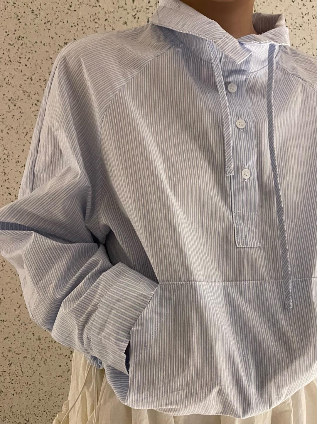 belly shirt blouse (2col)