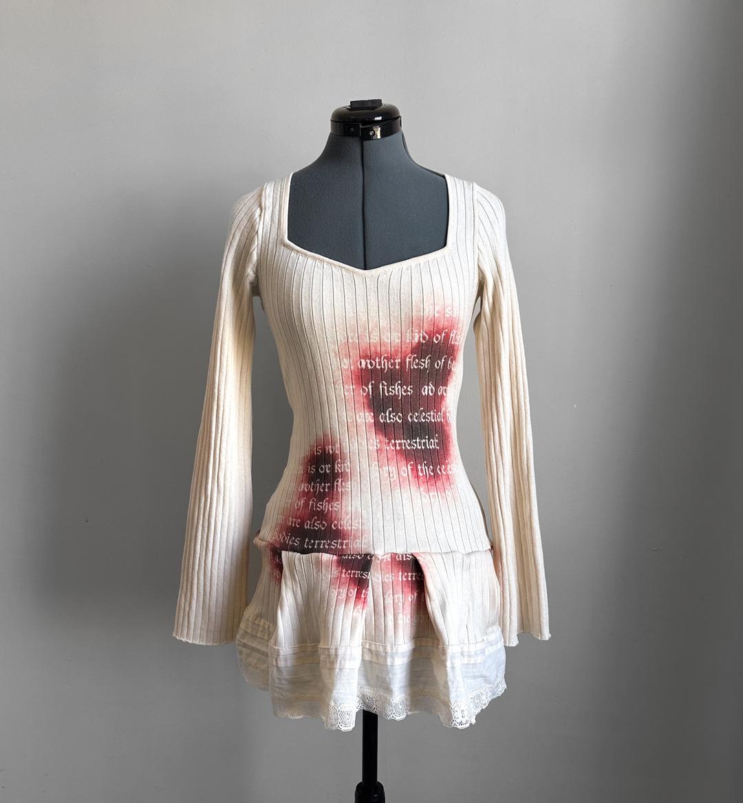 bloodshed knit dress (S)