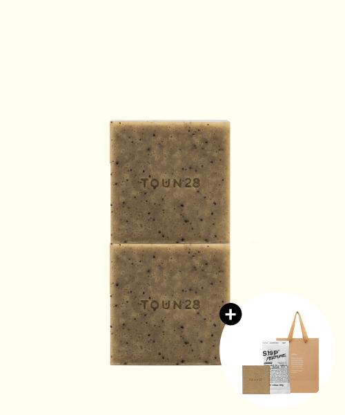 바디바 S24 100g 2pack(각질제거)+비누보관망+샴푸바 S19P 미니 증정