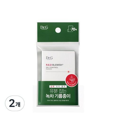 닥터지 레드 블레미쉬 오일 컨트롤 페이퍼, 70개입, 2개 - 기름종이 | 쿠팡