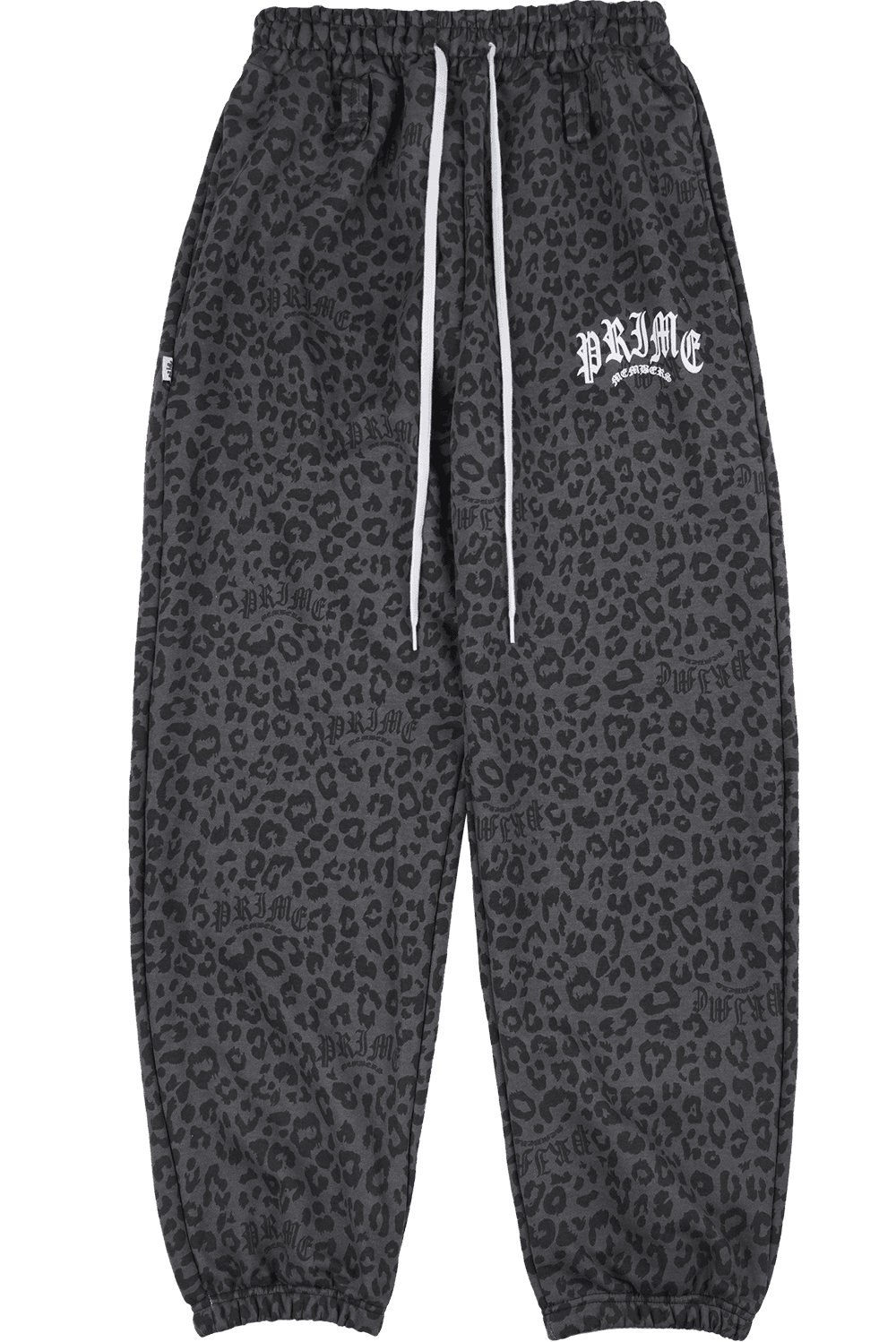 Leopard Semi Joggers Black