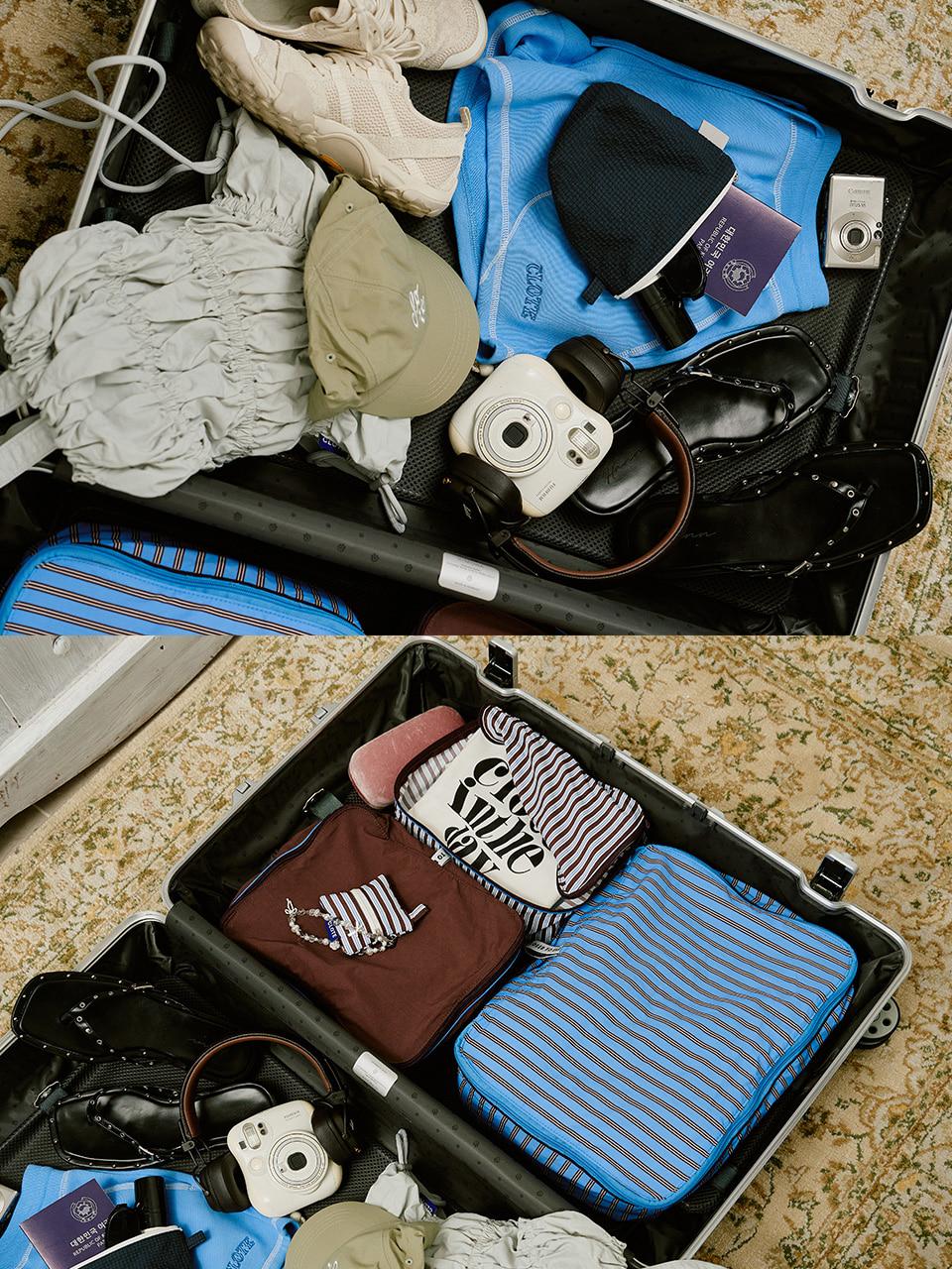 트래블 파우치 세트 - 브릭