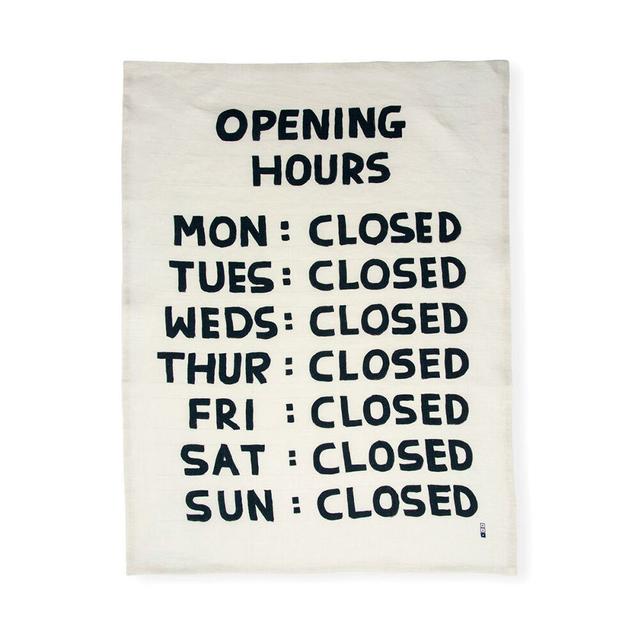 [THIRD DRAWER DOWN] Opening Hours Tea Towel 티타월 포스터
