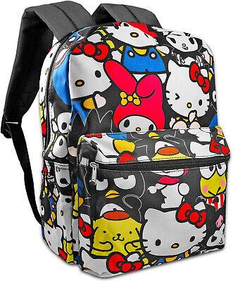 Hello Kitty and Sanrio Friends 16" Large school Backpack Book Travel Bag