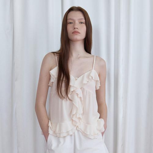 Breeze Ruffle Blouse (Cream)