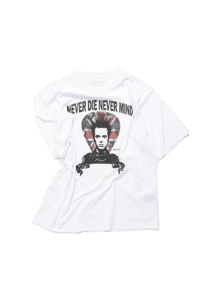네버 다이 그래픽 반팔티 (화이트)
