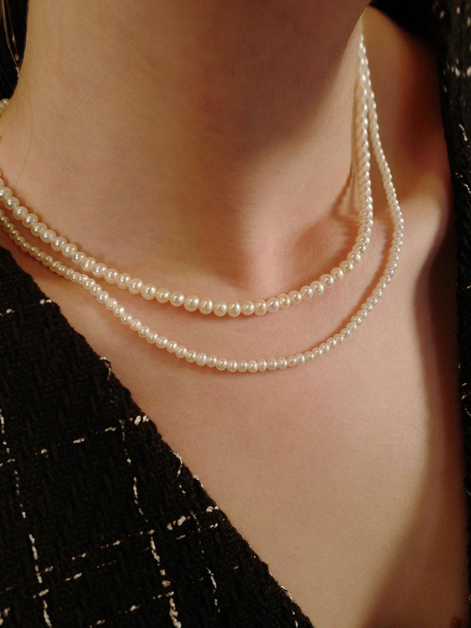 double pearl choker