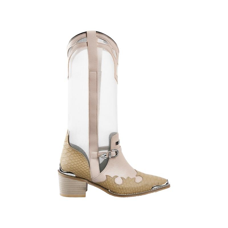 2000 Western Boots (Beige)