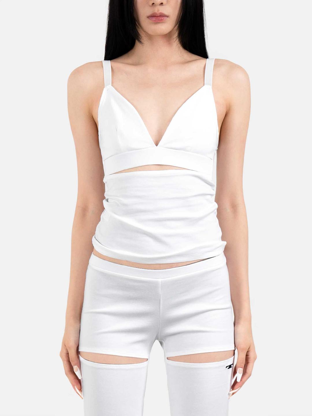 앞트임 브라 탑 (화이트)