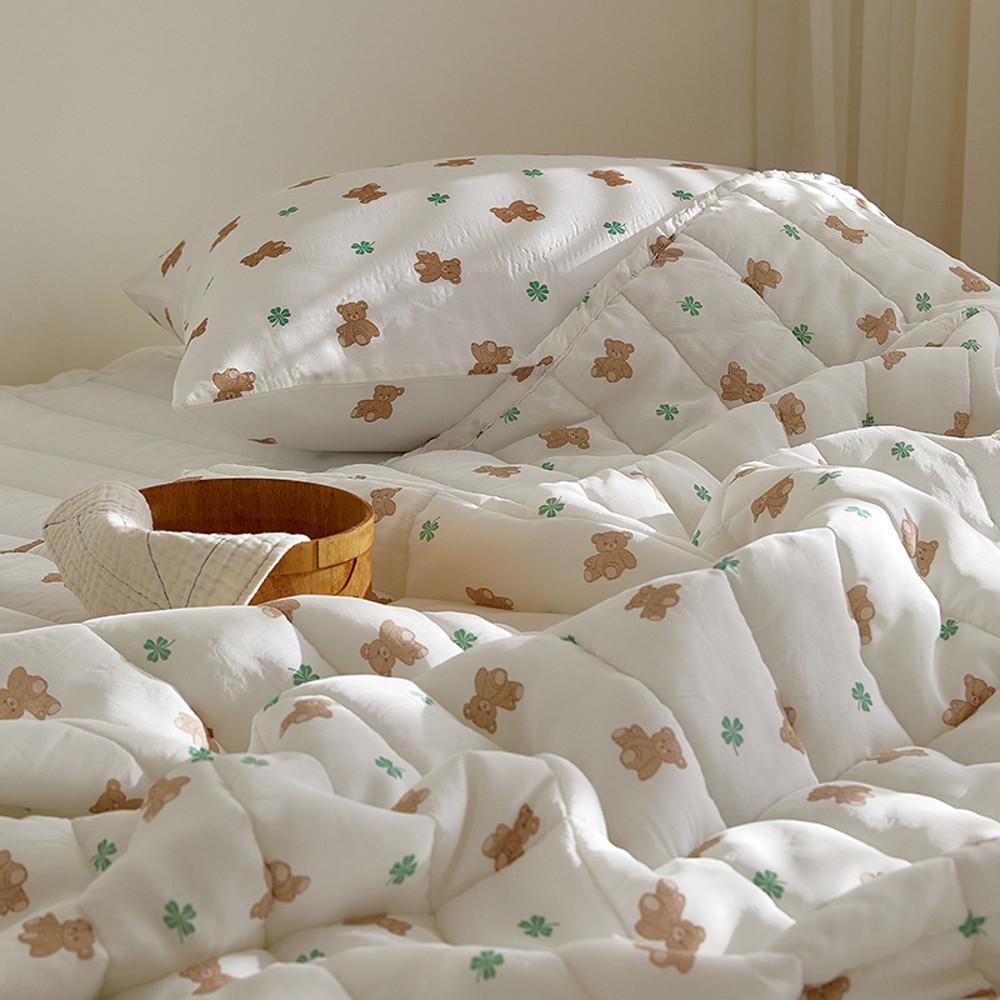 [풍기인견] 여름숲 아이스실크 차렵이불-12컬러(SS/Q/K)