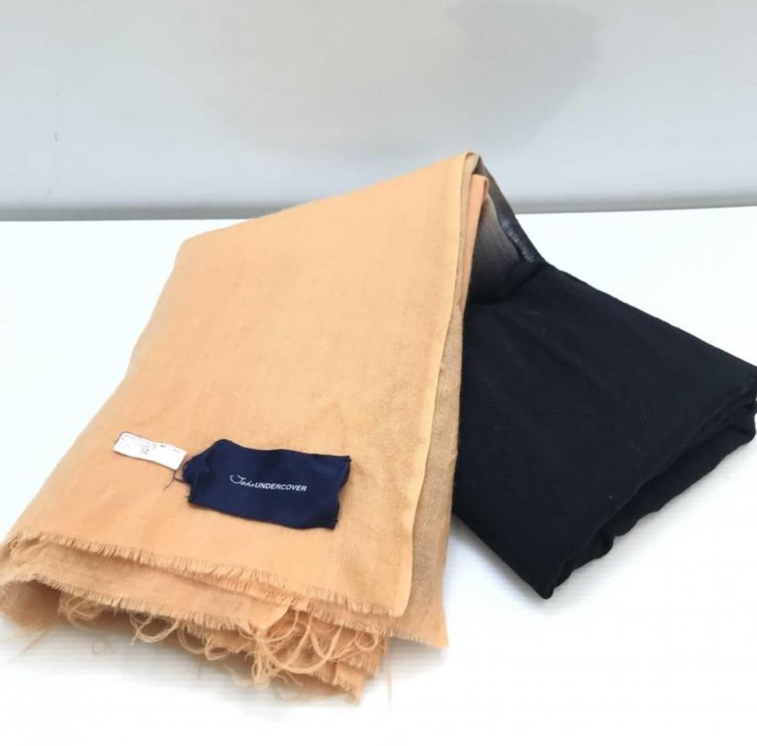 언더커버 블랙&오렌지 그라데이션 울 캐시 스톨 | 후루츠패밀리
