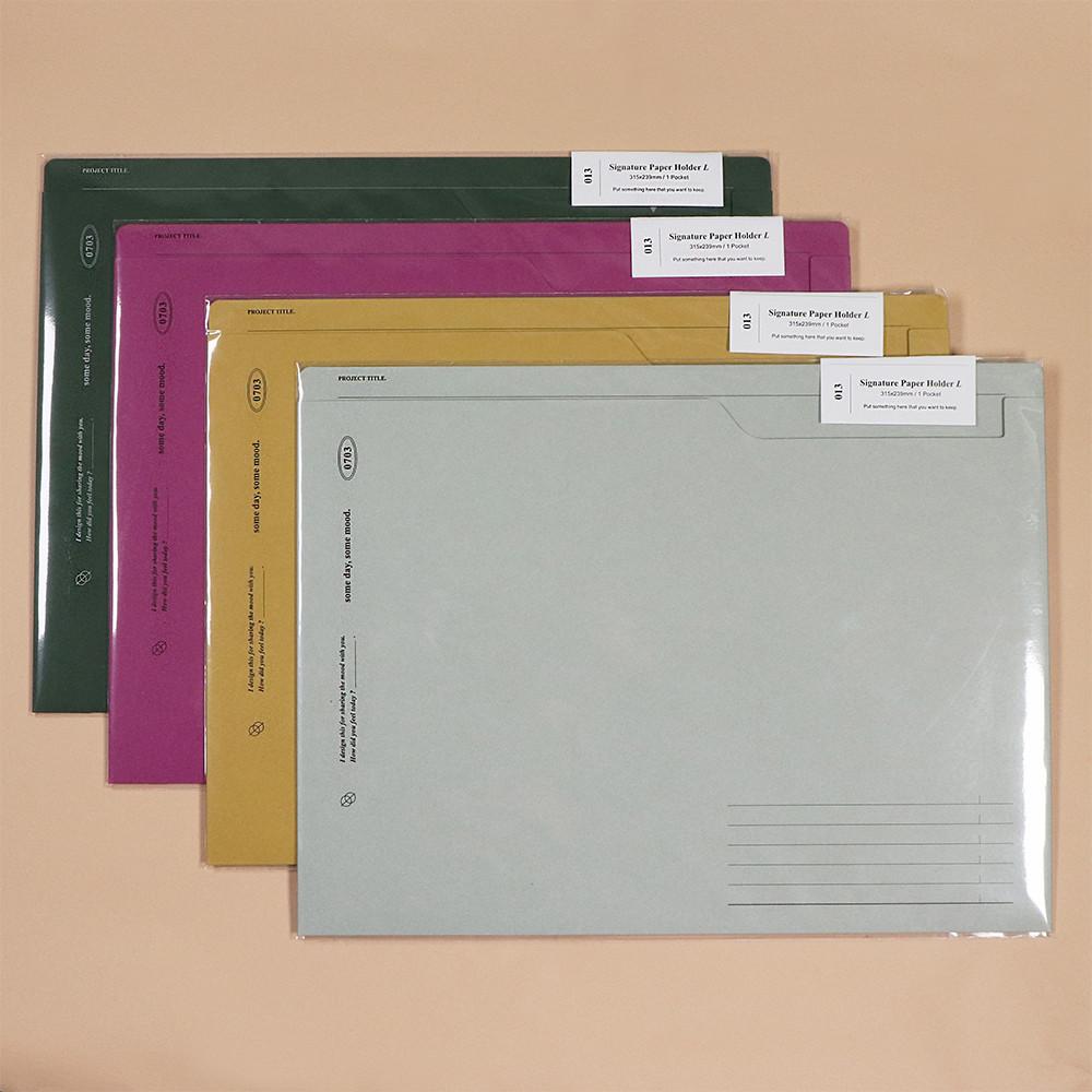 Signature Paper Holder / L (A4)