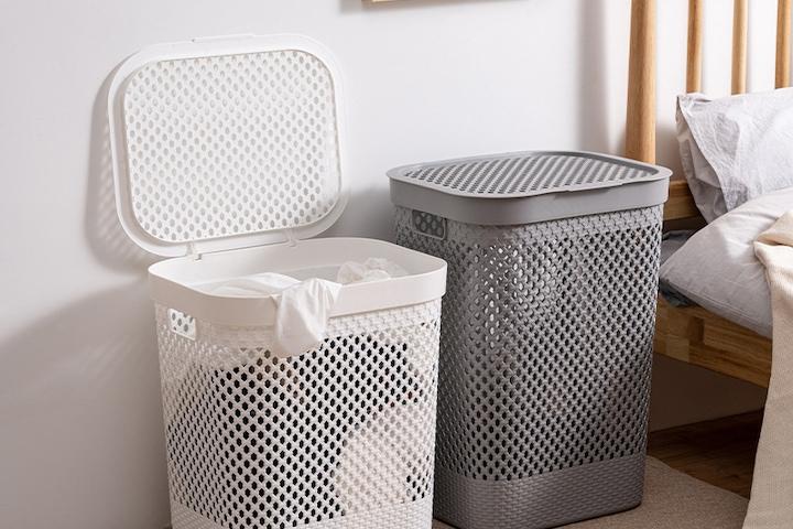 통기성 좋은 대용량 세탁 빨래바구니 보관함 2color 2size (50L/60L)