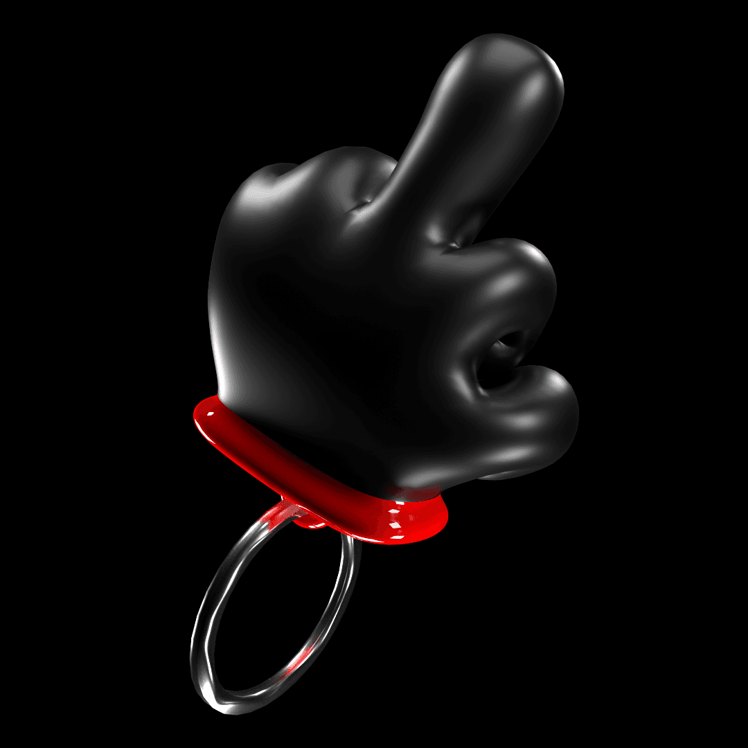 Foma Humor keyring Fuck (Black)