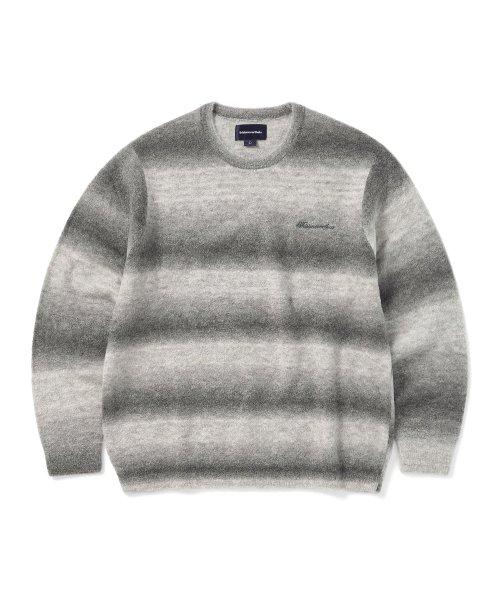 Ombre Knit Sweater Grey