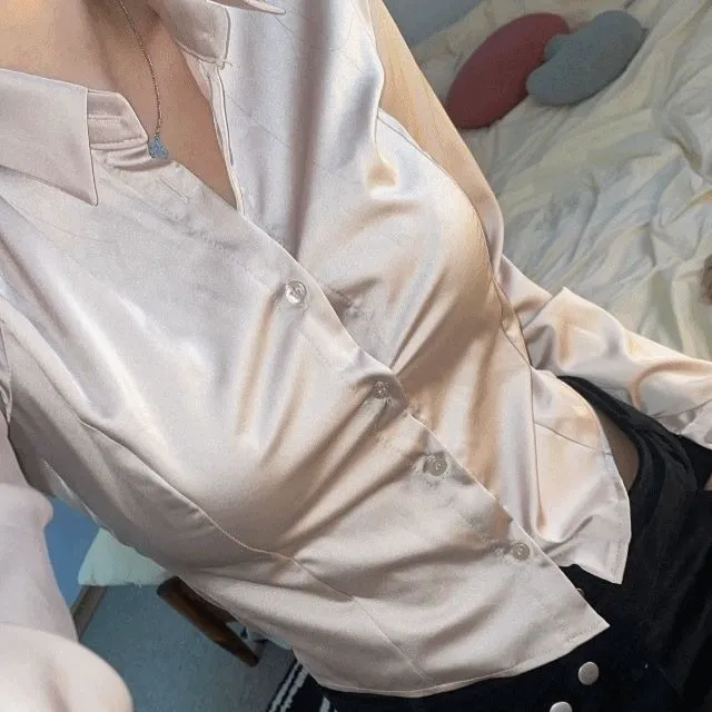 satin shirt [2color]
