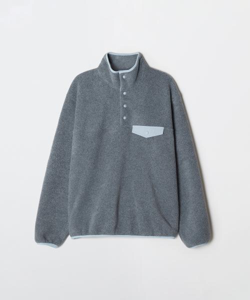 배색 플리스 반집업_SPFWG11C91