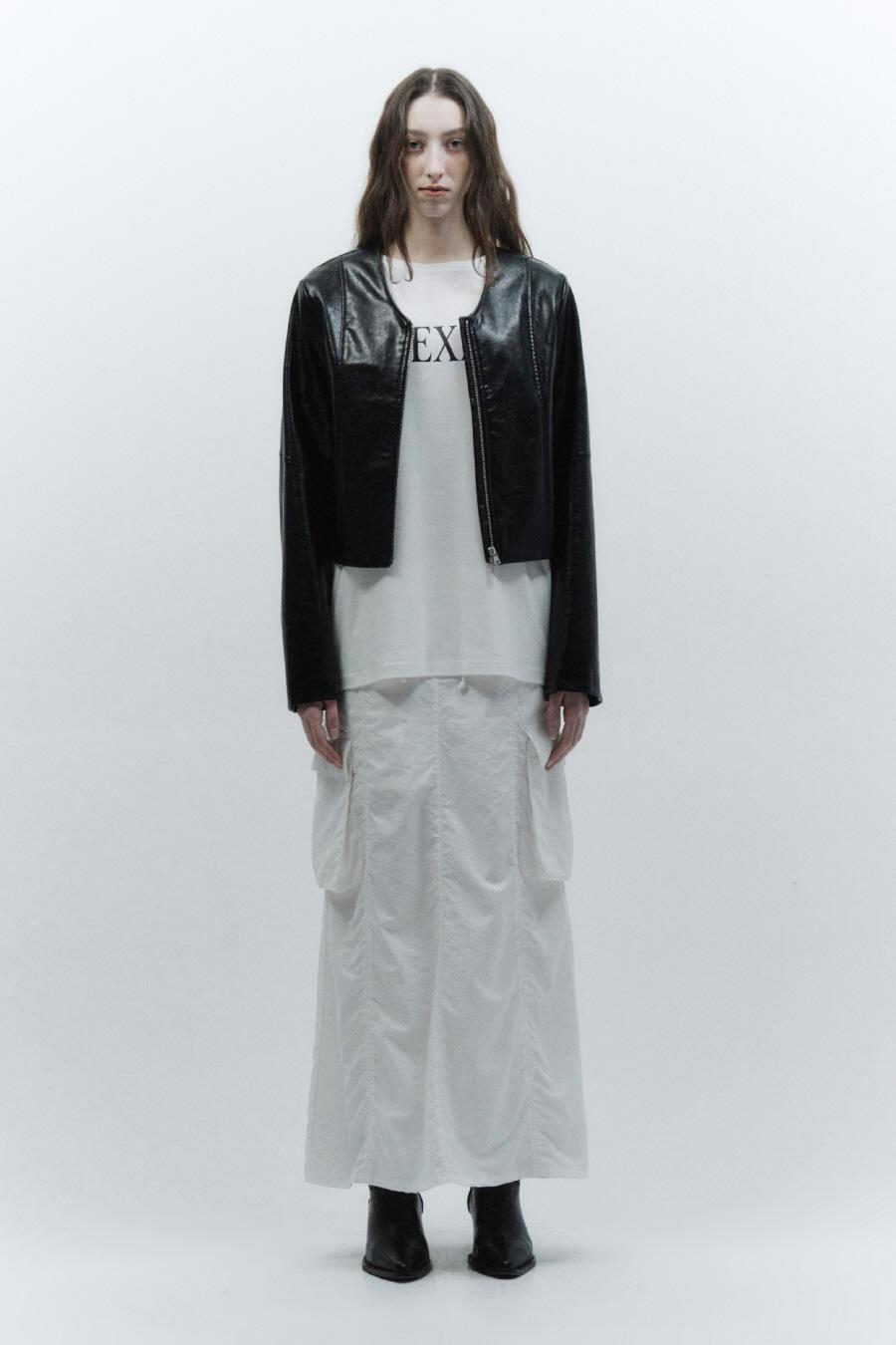 논카라 에코 레더 자켓 BLACK