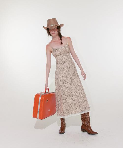 Country Floral Dress (Brown)