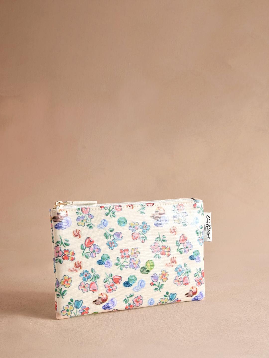 Cath Kidston Ecru Marble Zip-Up Purse