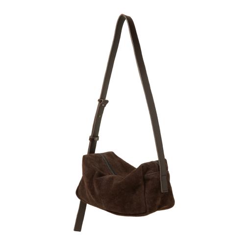 [스웨이드] 덴트백 / 브라운