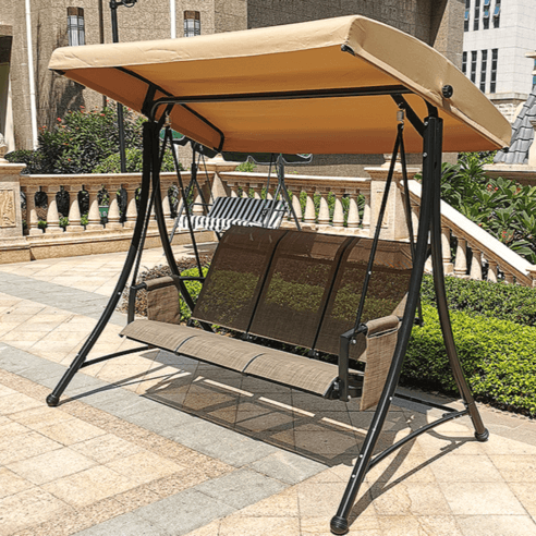 소피라 지붕있는 야외 그네의자 흔들의자 정원 놀이터 가정용 스윙체어 - 야외가구 | 쿠팡