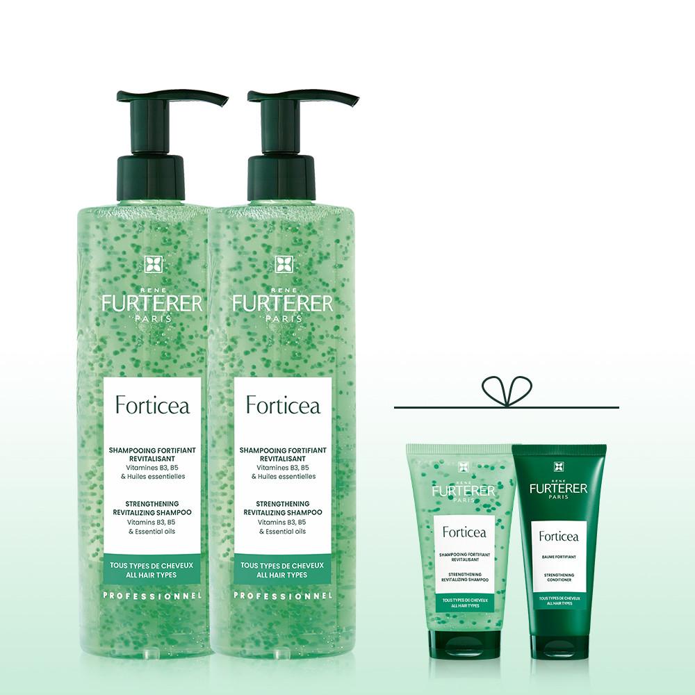[르네휘테르] 포티샤 두피&모발강화 샴푸 600ml 듀오(+포티샤 샘플 2종 증정)