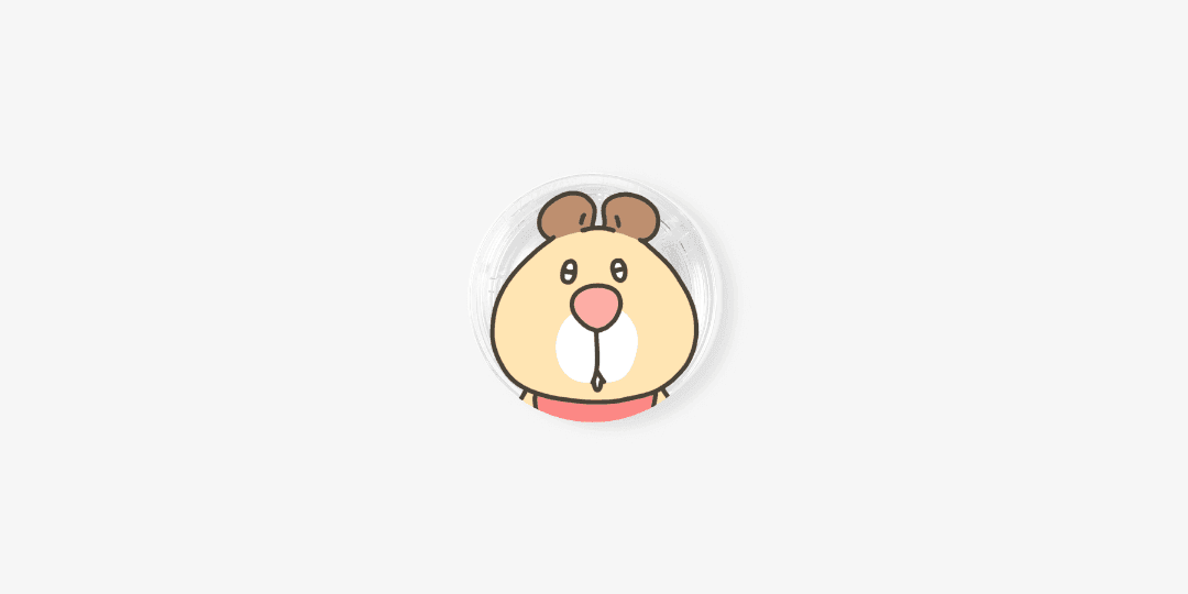 왕코뿡 투명그립톡