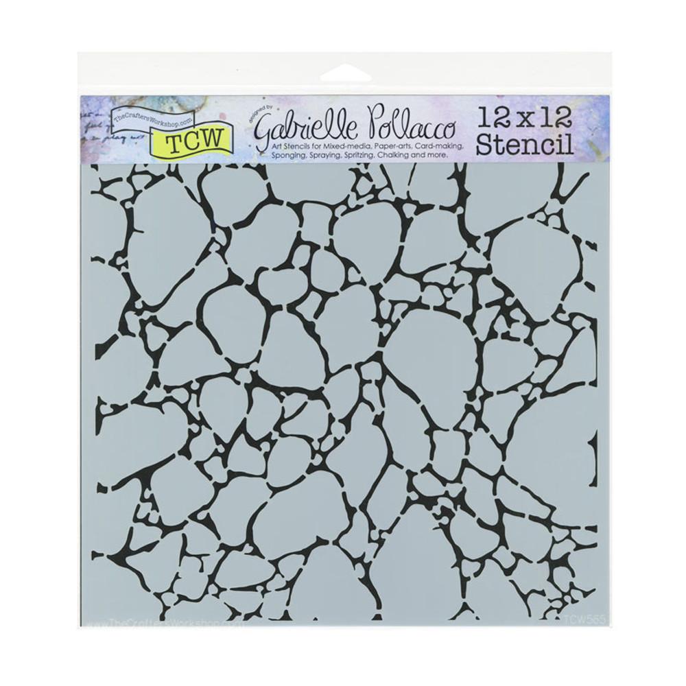 Crafter's Workshop Template 30.5X30.5cm Organic Matter Mask / 스텐실 도안