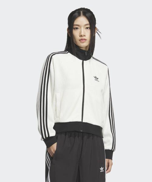 니트 트랙탑  - 화이트:블랙 / KC2649