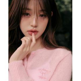 MOHAIR WOOL BLENDED CARDIGAN PINK CD24513