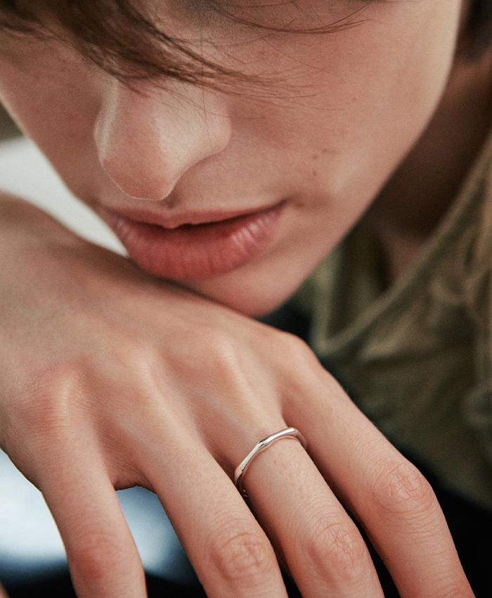 [925 silver] Cinq.silver.229 / brin layered ring