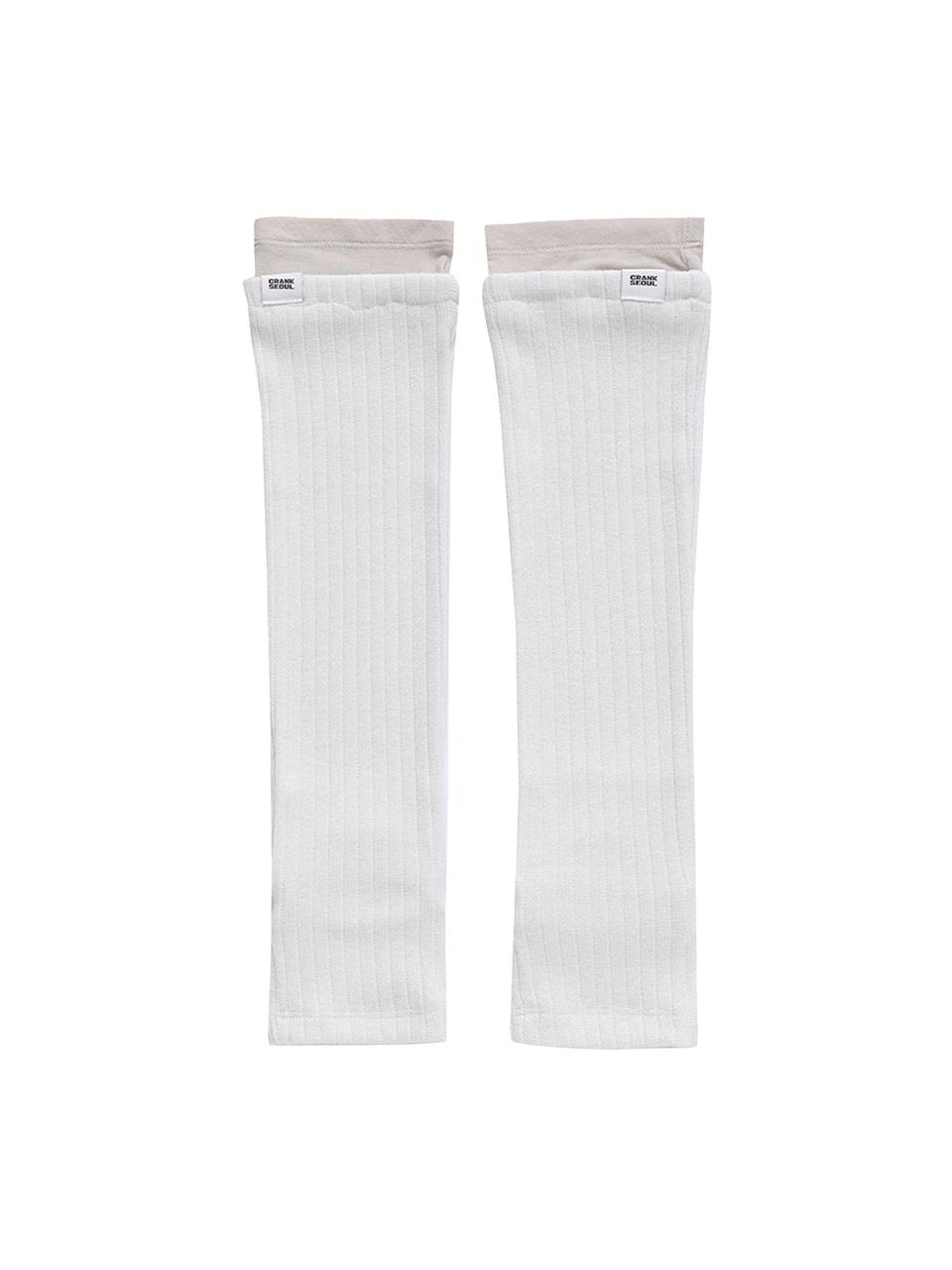 SHEER LAYERED PEARL KNIT LEG WARMERS_IVORY