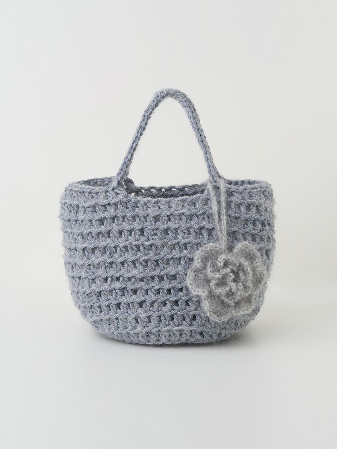 floral bam bag(grey)
