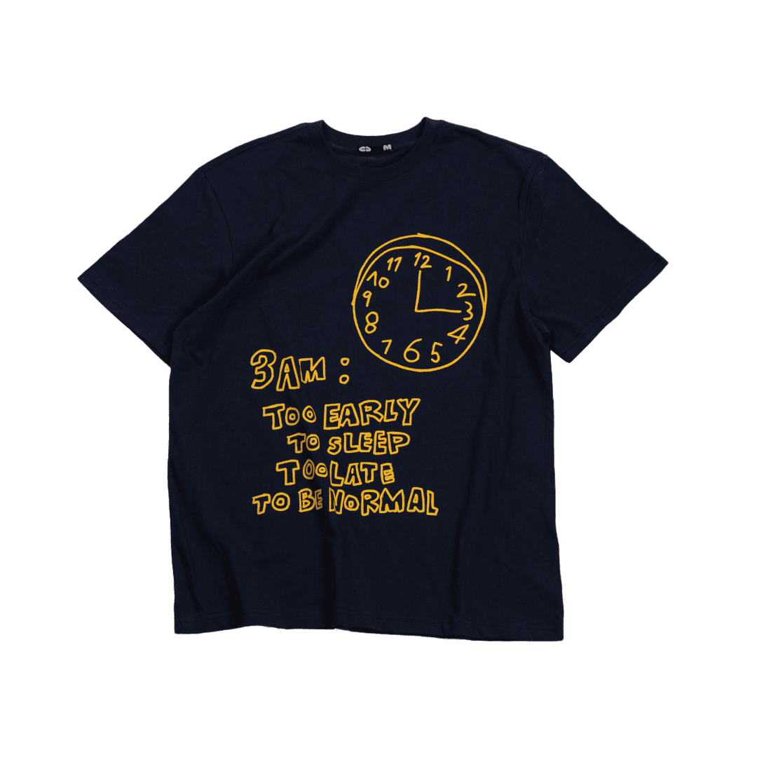 Clock T-Shirt Navy