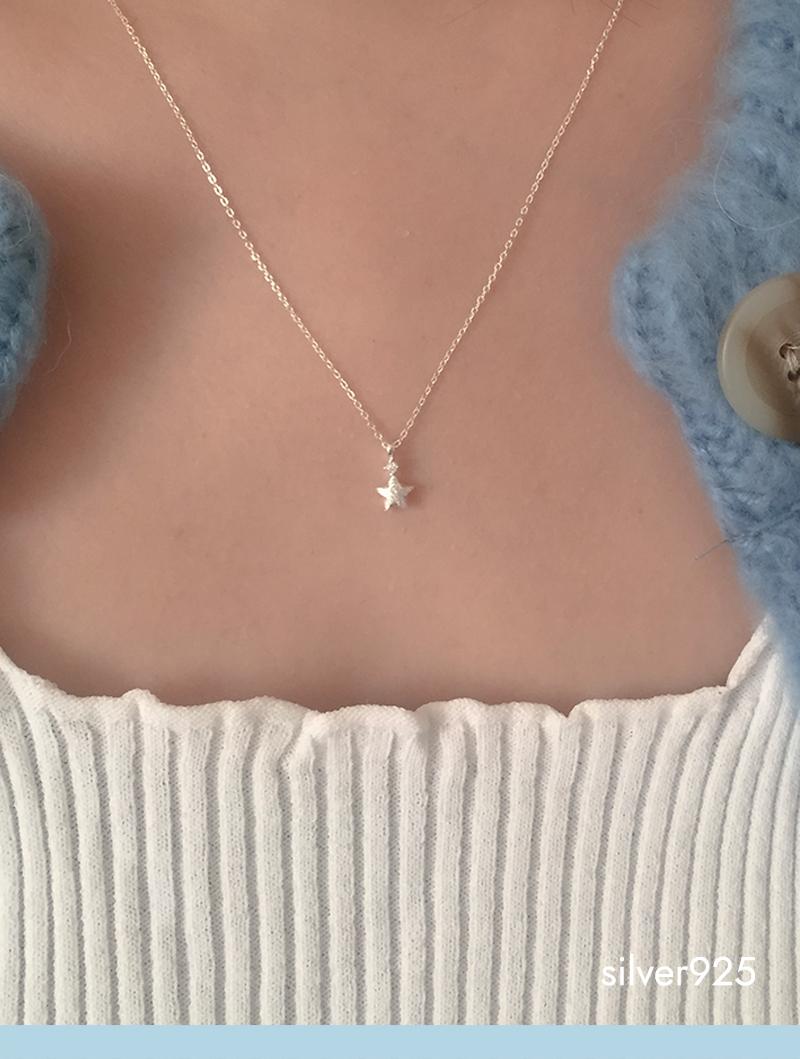 모앳 matt mini necklace (silver925)