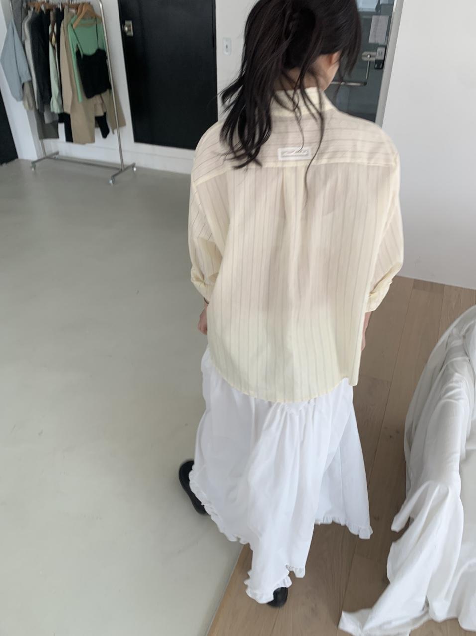 디플리 아카이브 라벨 루즈핏 스트라이프 셔츠 2colors