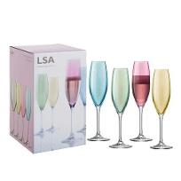 폴카 파스텔 샴페인잔4P SET