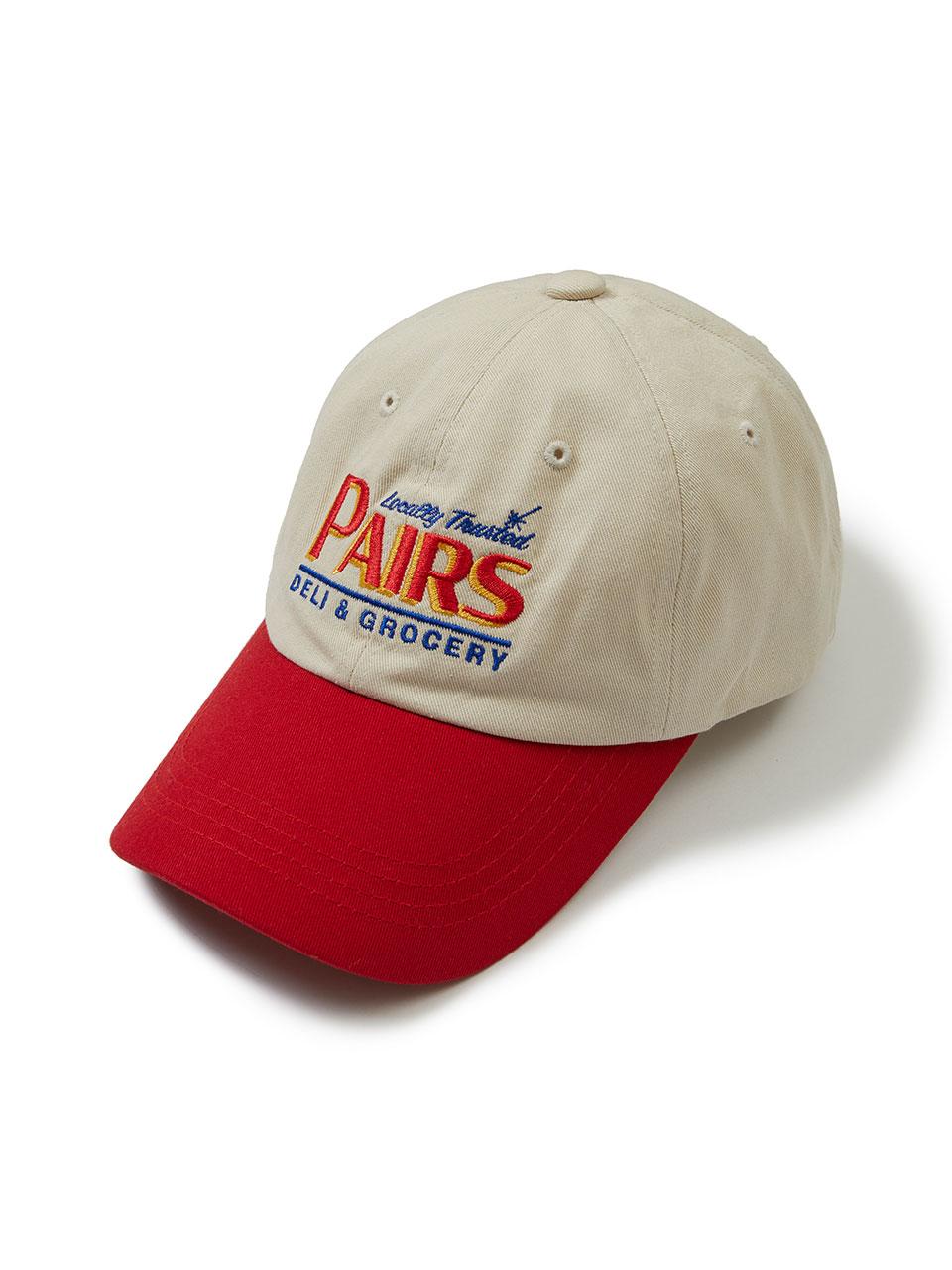 Colorblock Ball Cap Beige