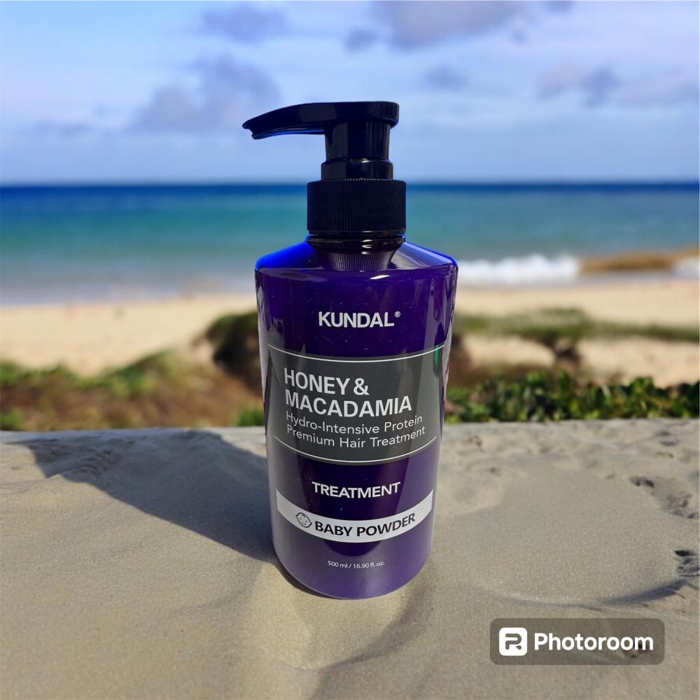 쿤달 허니 앤 마카다미아 단백질 헤어 트리트먼트 베이비 파우더 500ml 1개