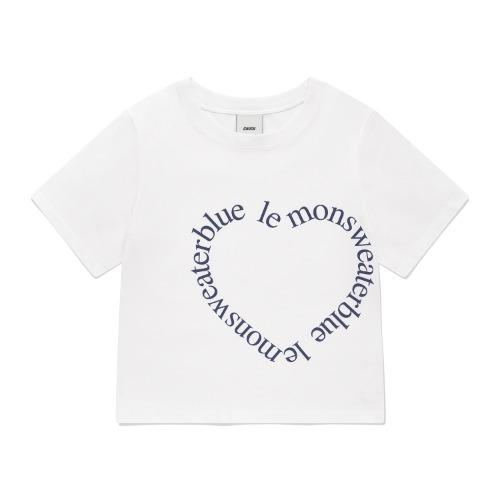 [3차 리오더] Chuck Lsb Heart Logo Regular Fit T-Shirt, White
