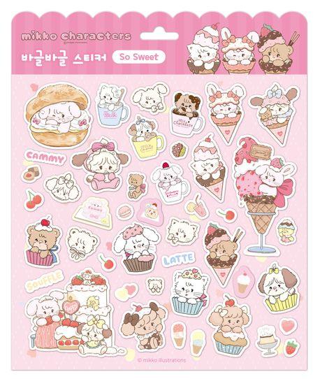 미코캐릭터즈 바글바글스티커 쏘 스위트