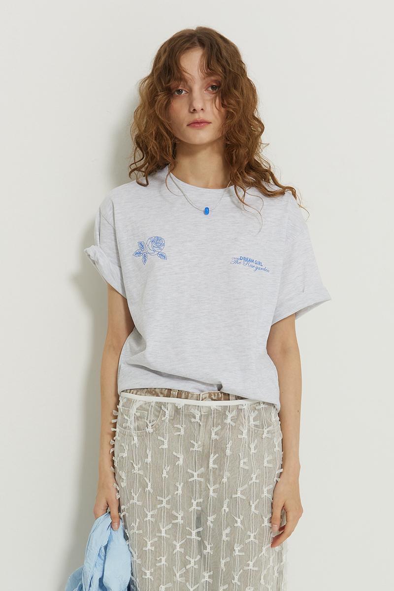 Rose garden t-shirt_gray
