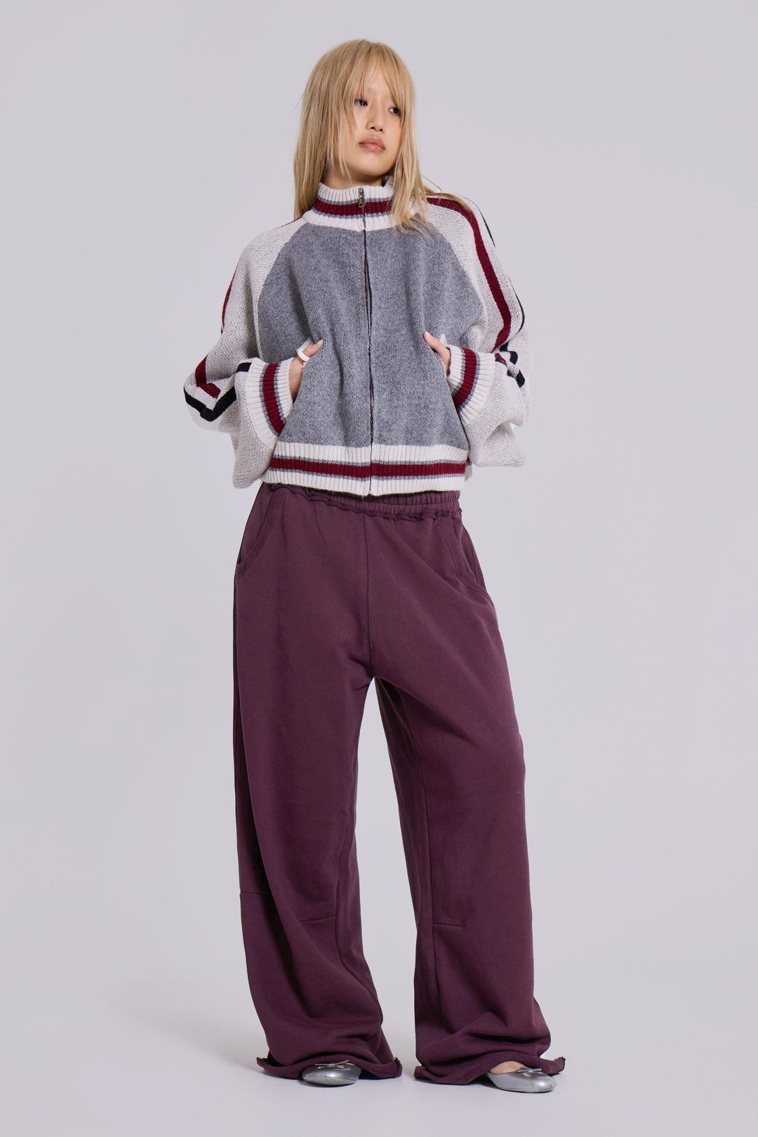 Dark Burgundy Monster Joggers - XS / Burgundy