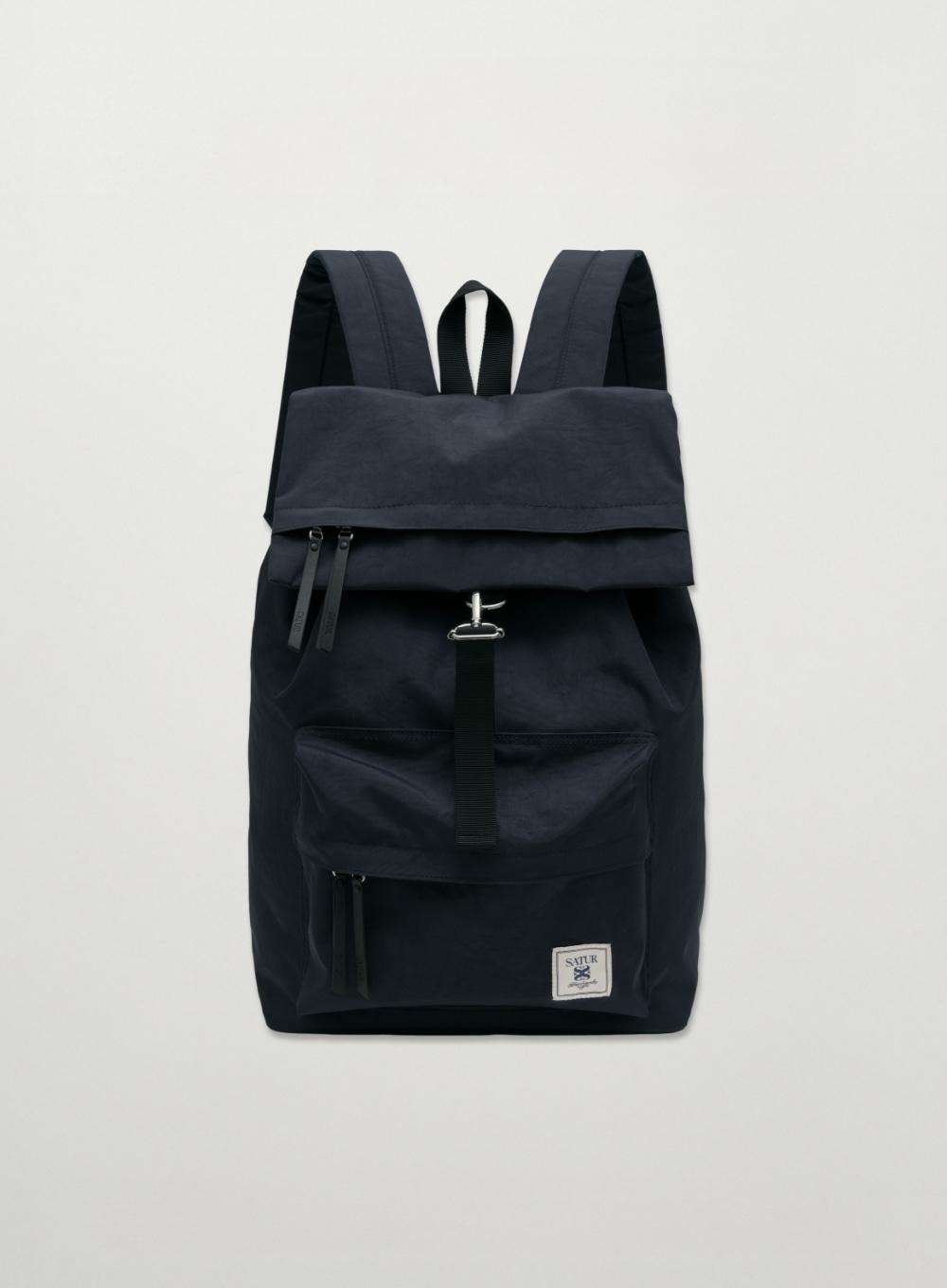 Nylon Washed Backpack - Navy