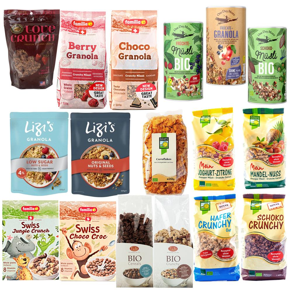 유기농 볼제너뮬러 시리얼 그래놀라 뮤즐리 패밀리아 초코 시리얼 러브크런치 레드베리