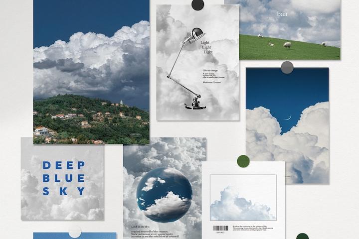 [5% 쿠폰] 리뷰이벤트! 엽서 포스터 구름 데코팩 ver.01