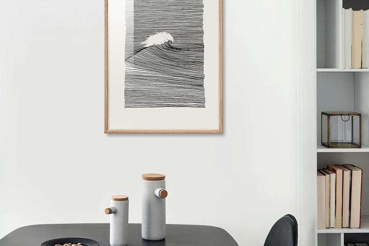 [1+1] 기하학 북유럽감성 추상화 10.특별구성 추상화 파도