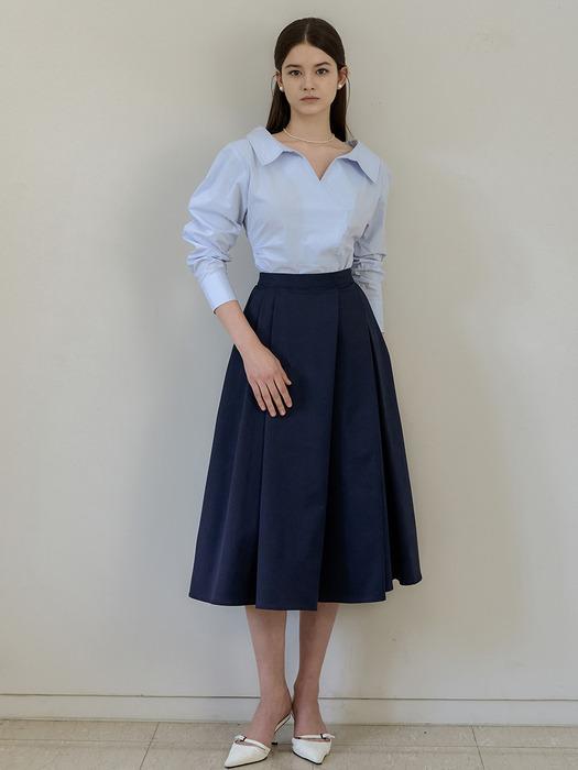 Lautre Diana Navy flare skirt