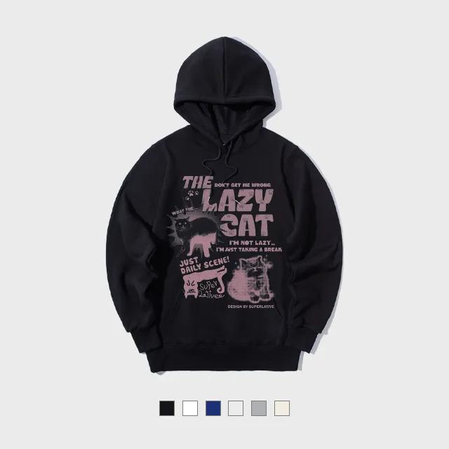 LAZY CAT 프리미엄 기모 후드 (SPH4-4SP080)